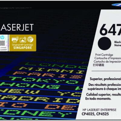 HP CE260A 647A BLACK TONER CART CP4525