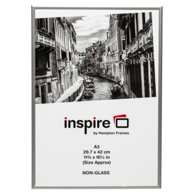 A3 Poster Display/Cert Frame Satin Silve