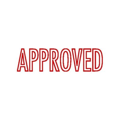 P20 Stamp APPROVED 37x13mm RD