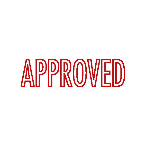 P20 Stamp APPROVED 37x13mm RD