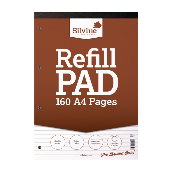 Silvine A4 Refill Pad 160P PK6