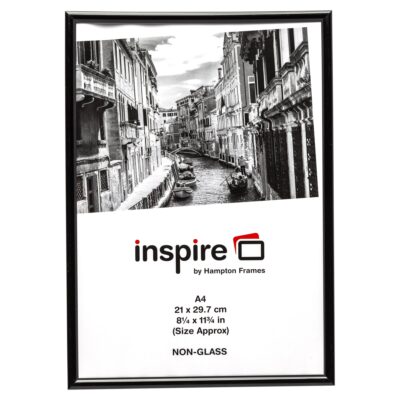 A4 Certificate Frame Plastic Black
