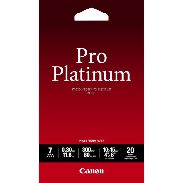 Canon 2768B013 Pro Photo Paper 20 PK 4X6