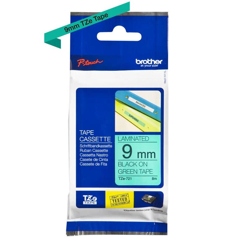 Brother TZE721 PTouch Ribbon 9mm x 8m