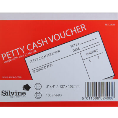 Petty Cash Pad 5x4in PK24