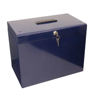 ValueX Metal File Box A4 Blue