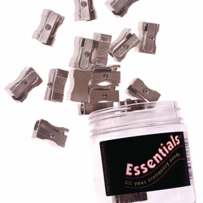 Essentials Metal Pencil Sharpeners PK30