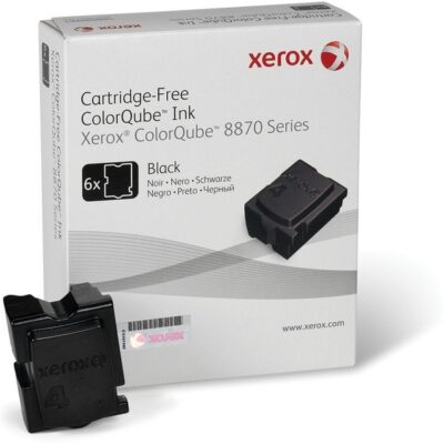 XEROX 8870 BLACK 6 PACK WAX STICK