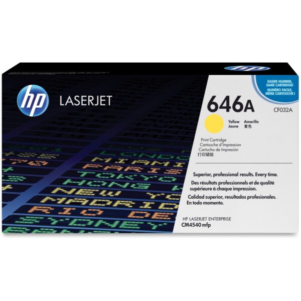 HP CF032A 646A YELLOW TONER CARTRIDGE
