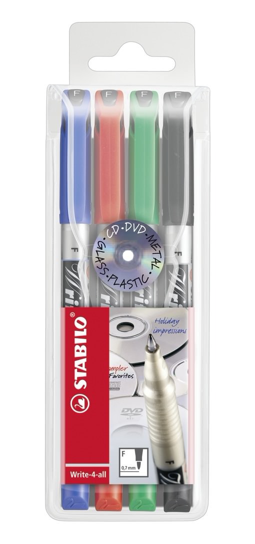 Write-4-All Perm Marker 0.7 Asst PK4