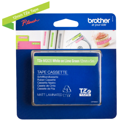 Brother TZEMQG35 PTouch Ribbon 12mm x 5m