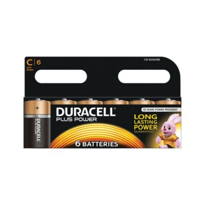 Duracell Plus C Battery PK6