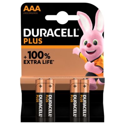 Duracell Plus AAA Battery PK4