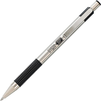 Stainless Steel 1.0mm Black Ballpen