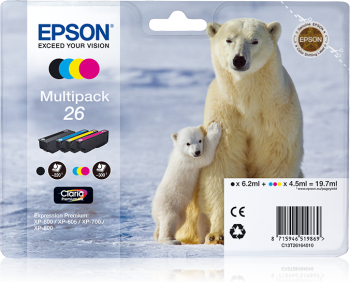 XP600/700/800 BK/C/M/Y PACK 19.7ML