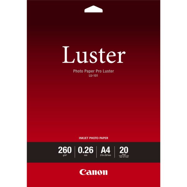 CANON 6211B006 LUSTER PAPER A4 20 SHEETS