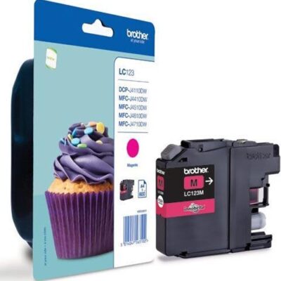 BROTHER LC123 MAGENTA INK CART