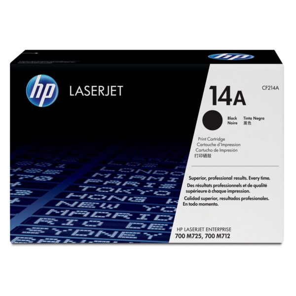 HP CF214A NO 14A BLACK TONER CARTRIDGE