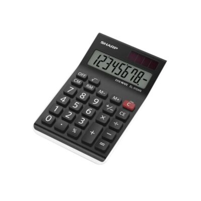 Sharp EL310ANWH Desktop Calc 8 Digit