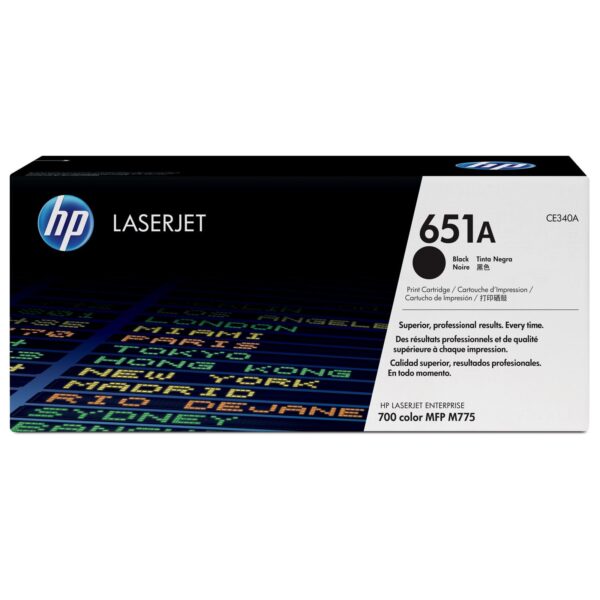 HP CE340A BLACK TONER NO 651A