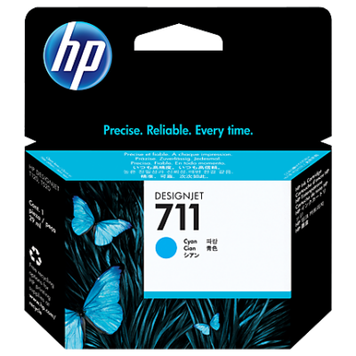 HP CZ130A NO 711 CYAN INK CARTRIDGE