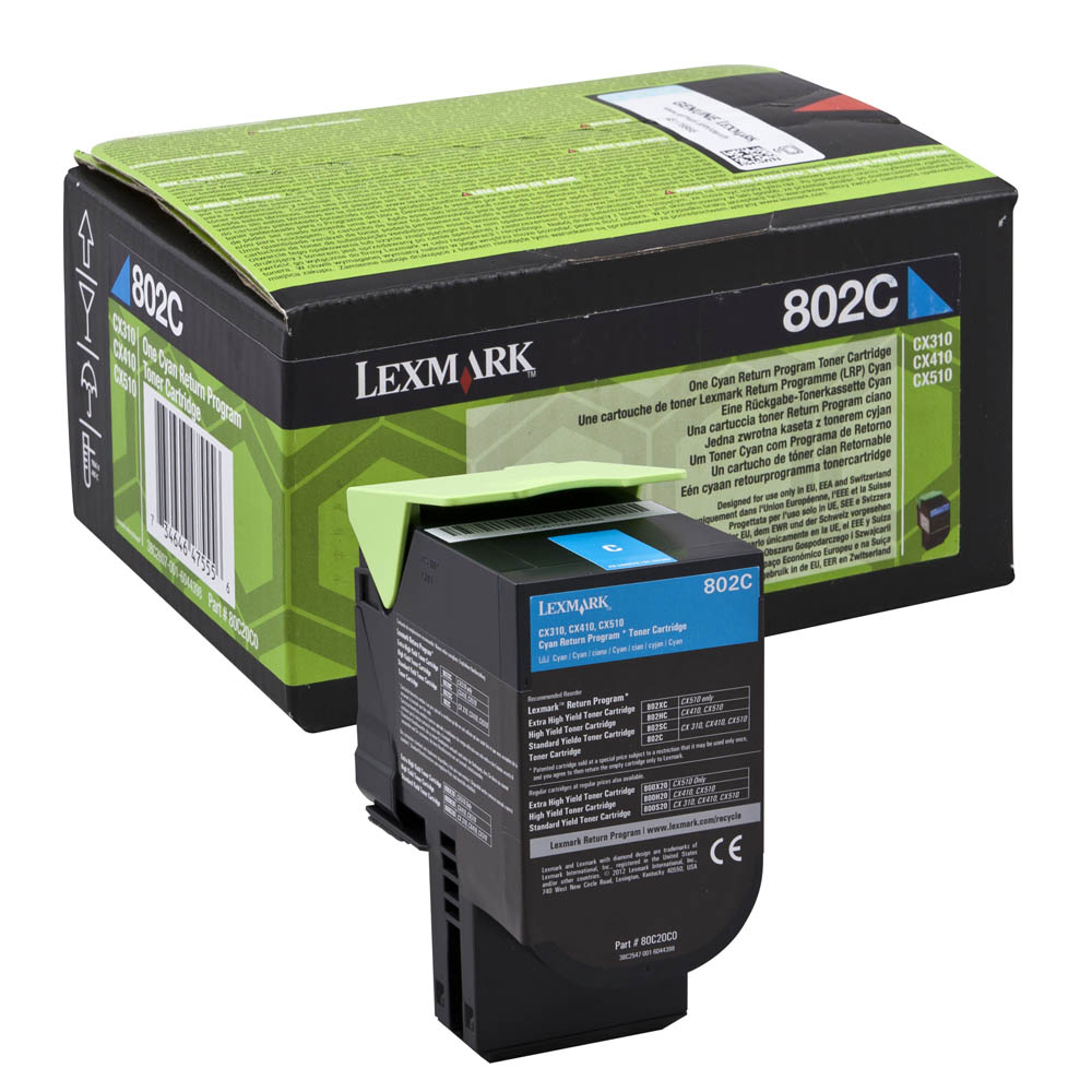 802C RTN PROG CYAN TONER