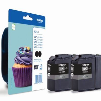 BROTHER LC123 TWIN PACK BK/BK