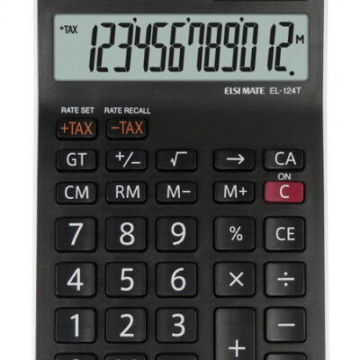 Sharp EL124TWH Desktop Calc 12 Digit