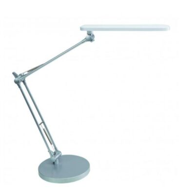Alba Trek LED Desk Lamp White Silver