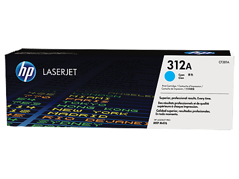 HP CF381A CYAN TONER CARTRIDGE 312A