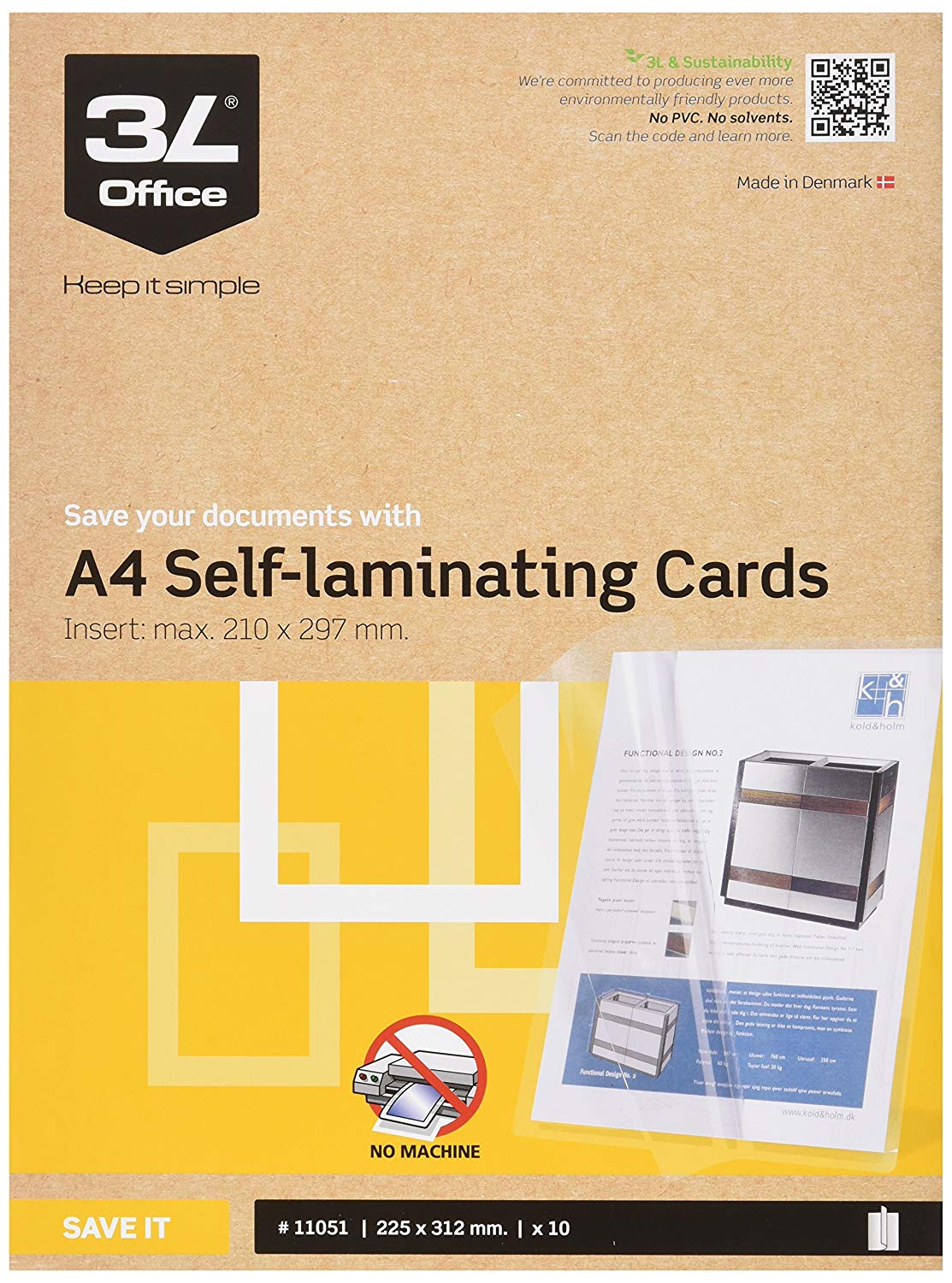 Self Laminating Cards A4 (10 Cards)