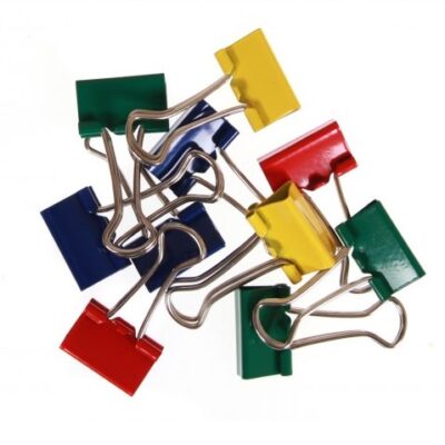 ValueX Foldback Clip 19mm Asst Clr PK50
