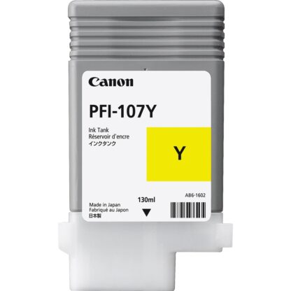 CANON 6708B001 PFI107Y YELLOW INK 130M