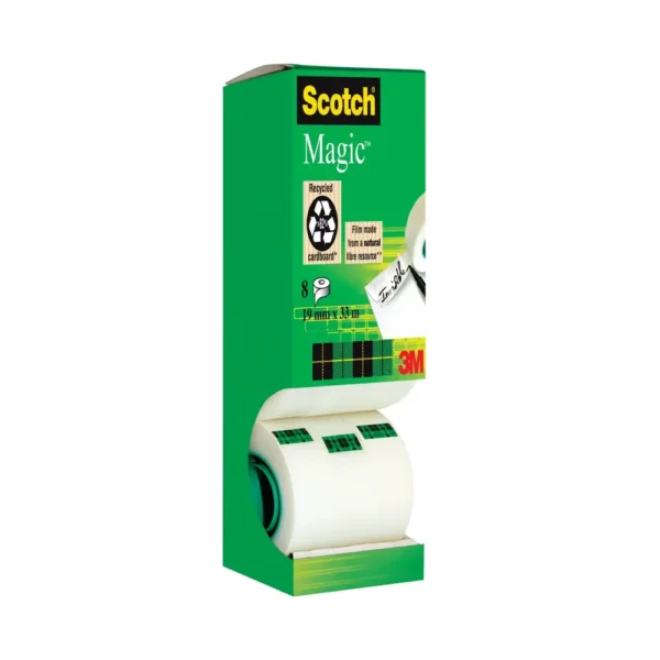 Scotch Magic Tape Tower 19mmx33m PK8