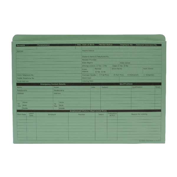 ValueX Personnel Wallet Green PK50