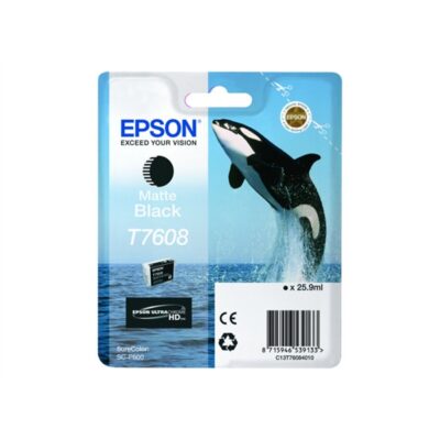 T7608 MATTE BLACK INK 26ML