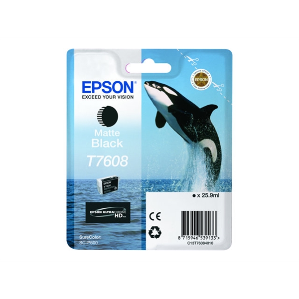 T7608 MATTE BLACK INK 26ML