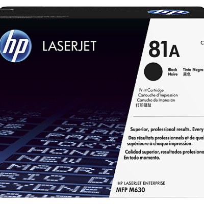 HP CF281A 81A BLACK LASERJET TONER CART
