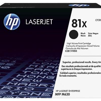 HP CF281X 81X HI YIELD BLK TONER CART
