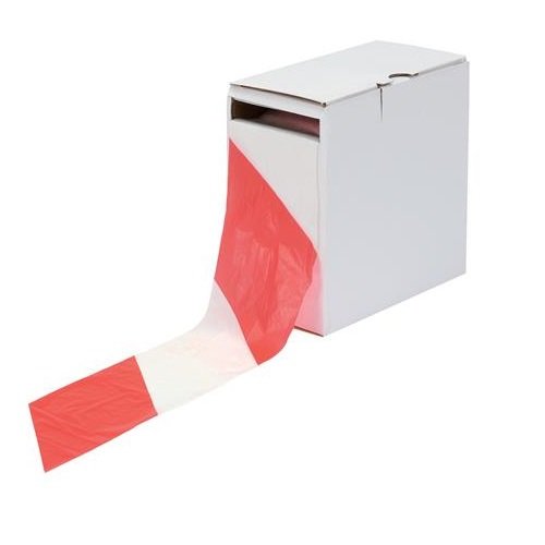 ValueX Barrier Tape 75mmx500m Red/White