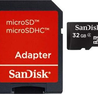 SanDisk Micro SD Card 32GB with Adaptor