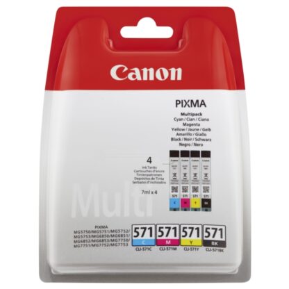 CANON 0386C005 CLI571MULTI PACK CMYK INK
