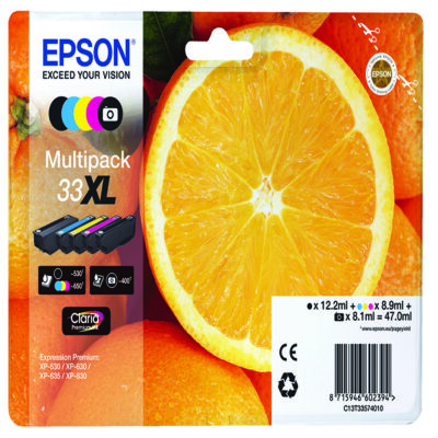 XP530/630/830 5CLR MULTIPK XL BK CMY PBK
