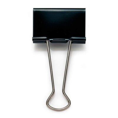 50mm Foldback Clips Black Pack 10