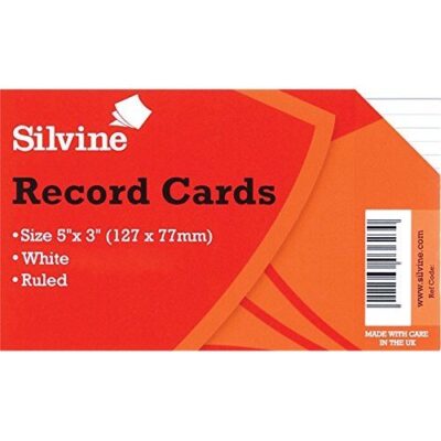 ValueX Record Cards 127x76mm Ruled WH