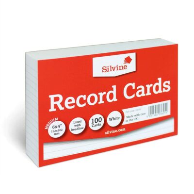 ValueX Record Card 152x102mmRld WT PK100