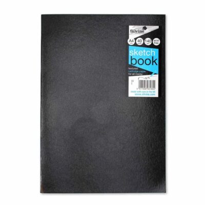 Silvine Sketchbook A4 Portrt 40P BK PK10