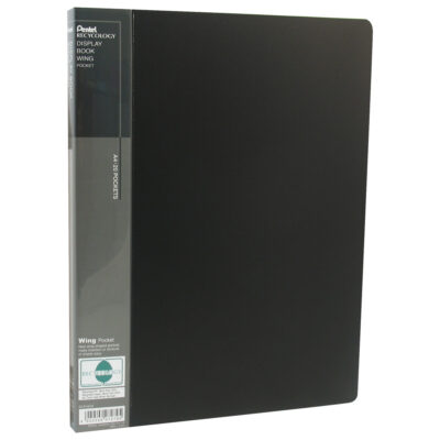 Recycology A4 Disp Bk Front 20Pkt BK