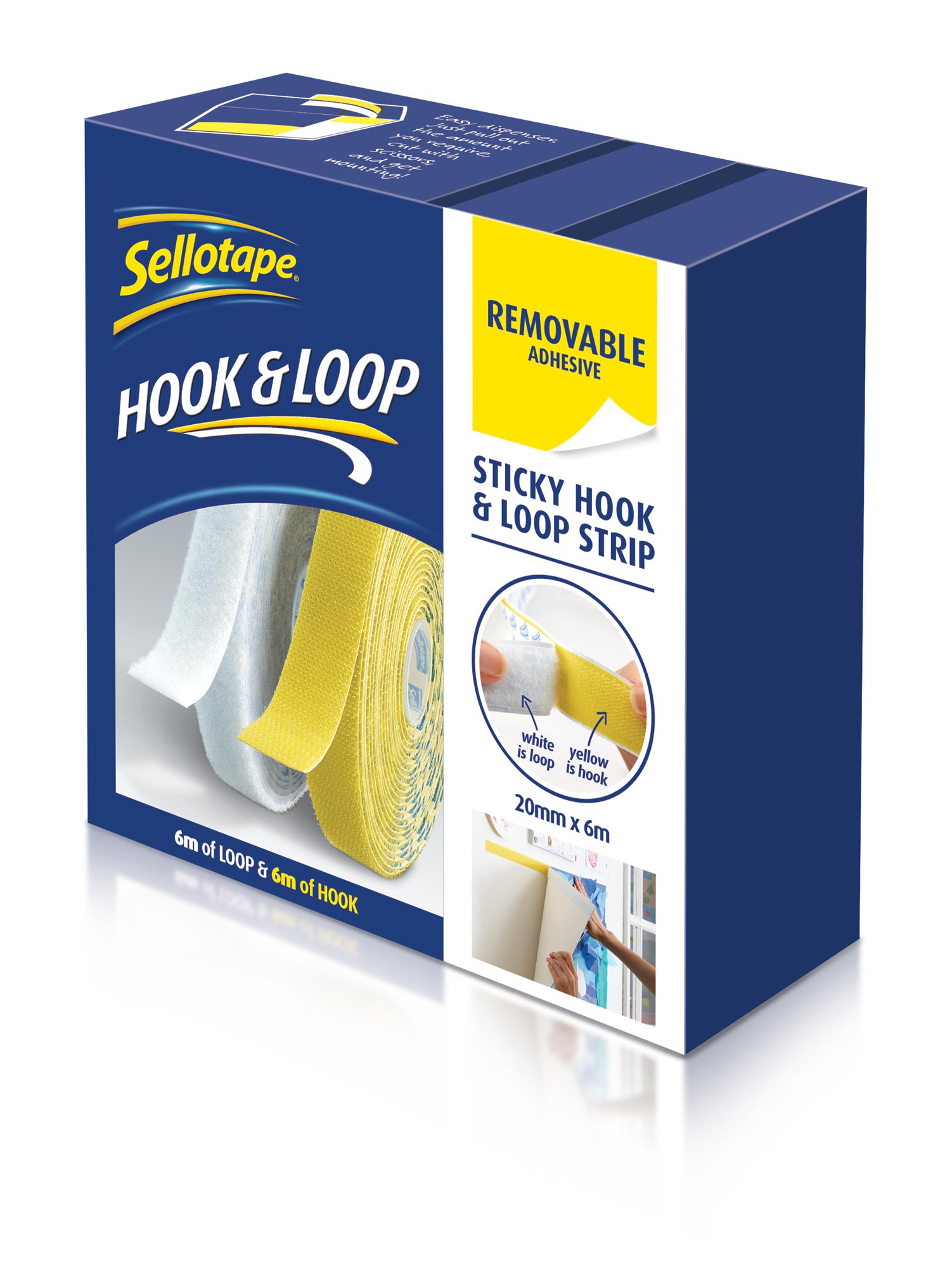 Sellotape H&L Removable Strips 20mmx6m