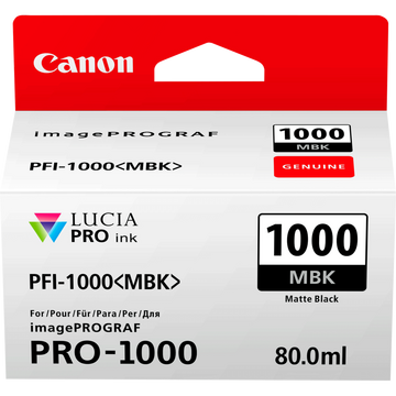 CANON 0545C001 PFI1000MBK M BLK INK 80ML